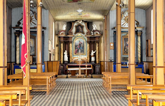 Wnętrze kościoła z 1948 r.