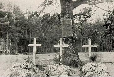 Groby niemieckich żołnierzy na terenie Maziarni z okresu I wojny światowej